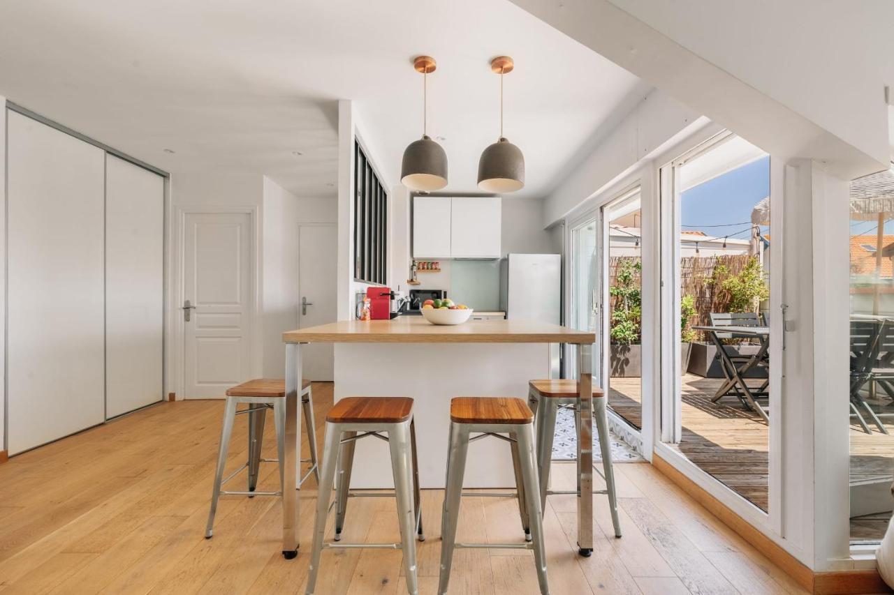 Апартаменты Little Bibi Terrace - Cote Des Basques And Private Garage Биарриц Экстерьер фото